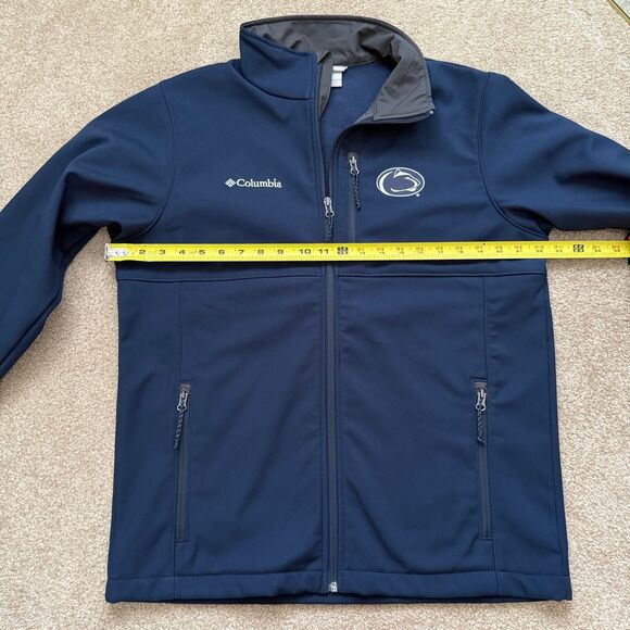 Columbia Collegiate Ascender Softshell Jacket Medium PSU Penn State NWOT Blue - Picture 6 of 12